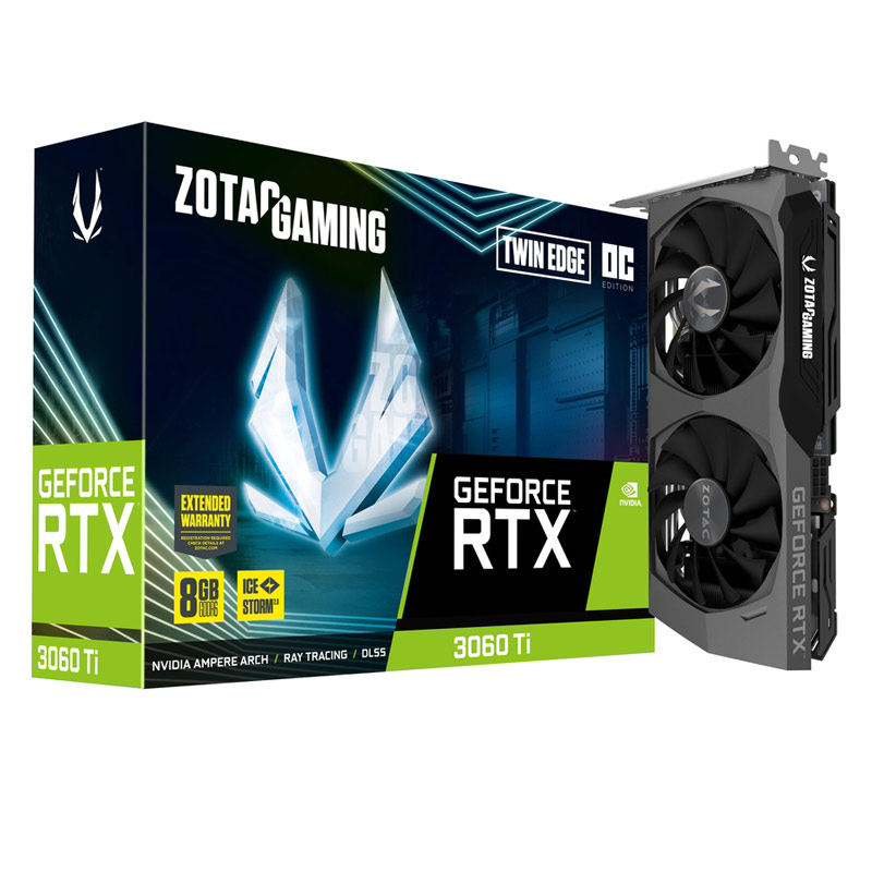 کارت گرافیک Zotac Gaming GeForce RTX3060 Ti Twin Edge OC 8GB GDDR6 256Bit کارت گرافیک Zotac Gaming GeForce RTX3060 Ti Twin Edge OC 8GB GDDR6 256Bit