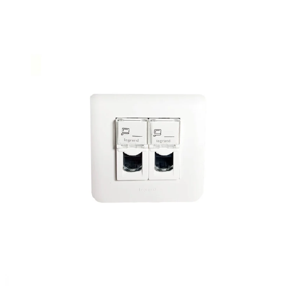 priz-1-1 پریز شبکه موزائیک لگراند دو پورت